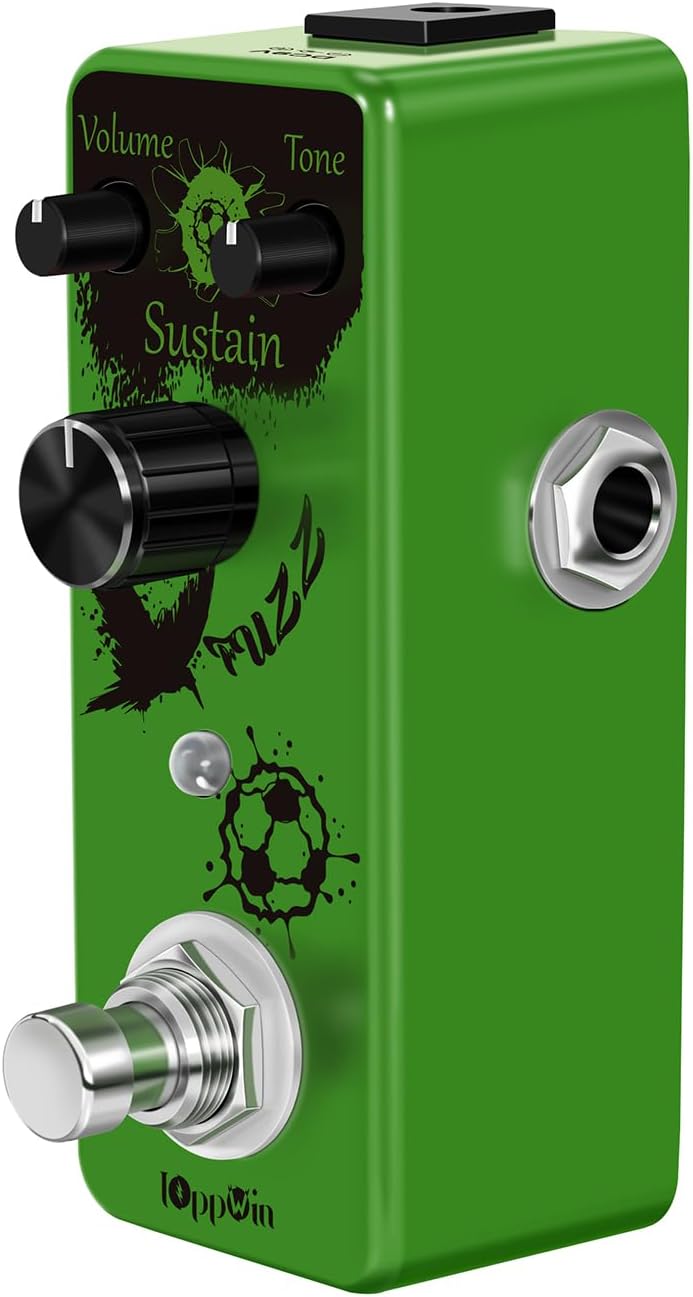 IOppWin Fuzz Buff Guitar Effect Pedal - Legendary Sweet Fuzz Tone, Metal Enclosure, True Bypass, Mini Size (DC 9V) - Image 5